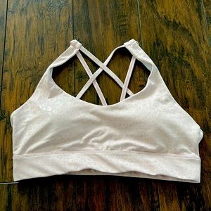 ZYIA Pink Leopard Unicorn Light N Tight Strappy Bra XL